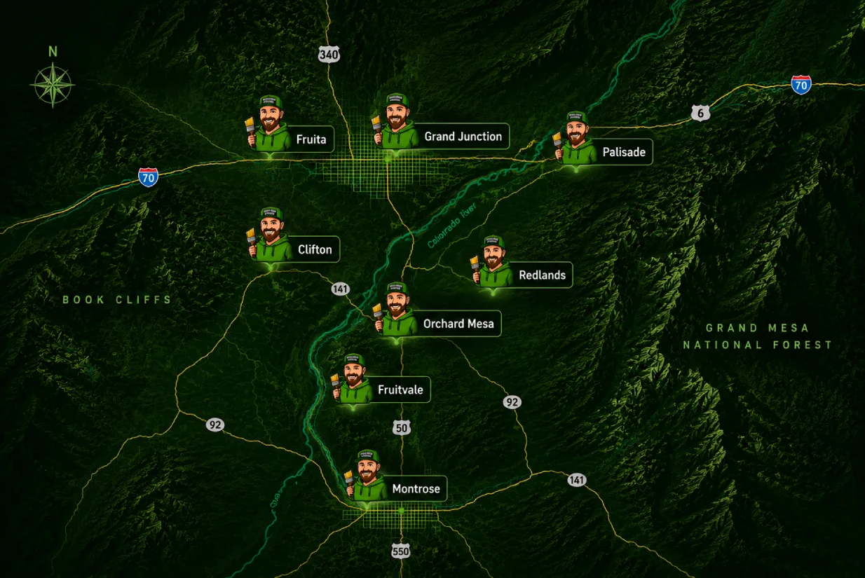 Integrity Painting Service Area Map Grand Junction CO
