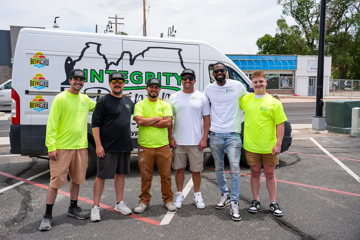 Integrity Painting Crew and Company Van in Grand Junction CO